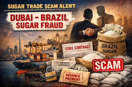 SUGAR TRADE FRAUD ALERT – DUBAI & BRAZIL ICUMSA 45