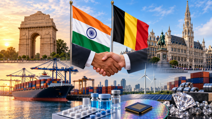 India Belgium trade partnership with cargo port and business cooperation