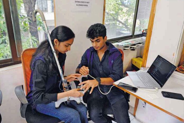 Two Mumbai Students Turn a Family Concern into a Smart Walking Innovation